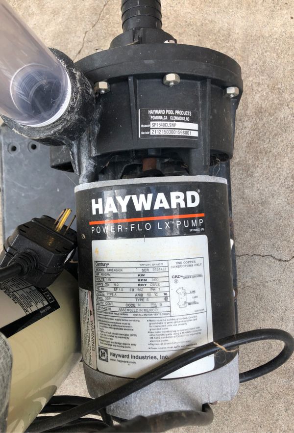 hayward pool pump above ground