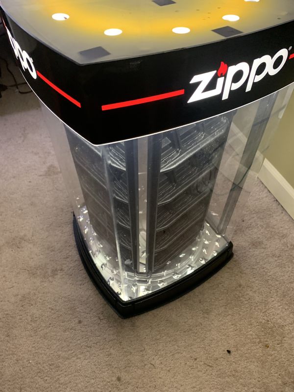 Zippo lighter sales display case, holds 60 lighters for Sale in Port
