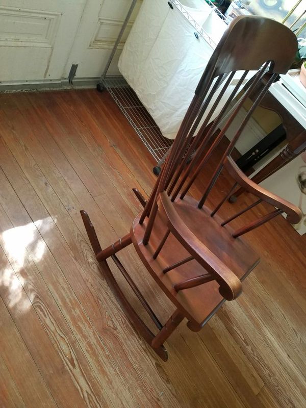 Tell City Chair Company 27 Mahogany Rocking Chair, Model 650 1/2 for