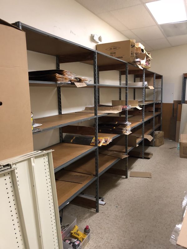 Wooden Backroom Storage Shelving for Garage Warehouse for Sale in Sunrise, FL - OfferUp