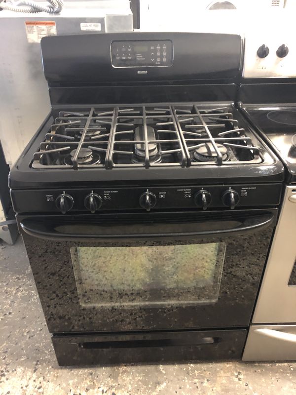 30” KENMORE GAS STOVE 5 BURNERS BLACK WITH WARRANTY for Sale in Woodbridge, VA OfferUp