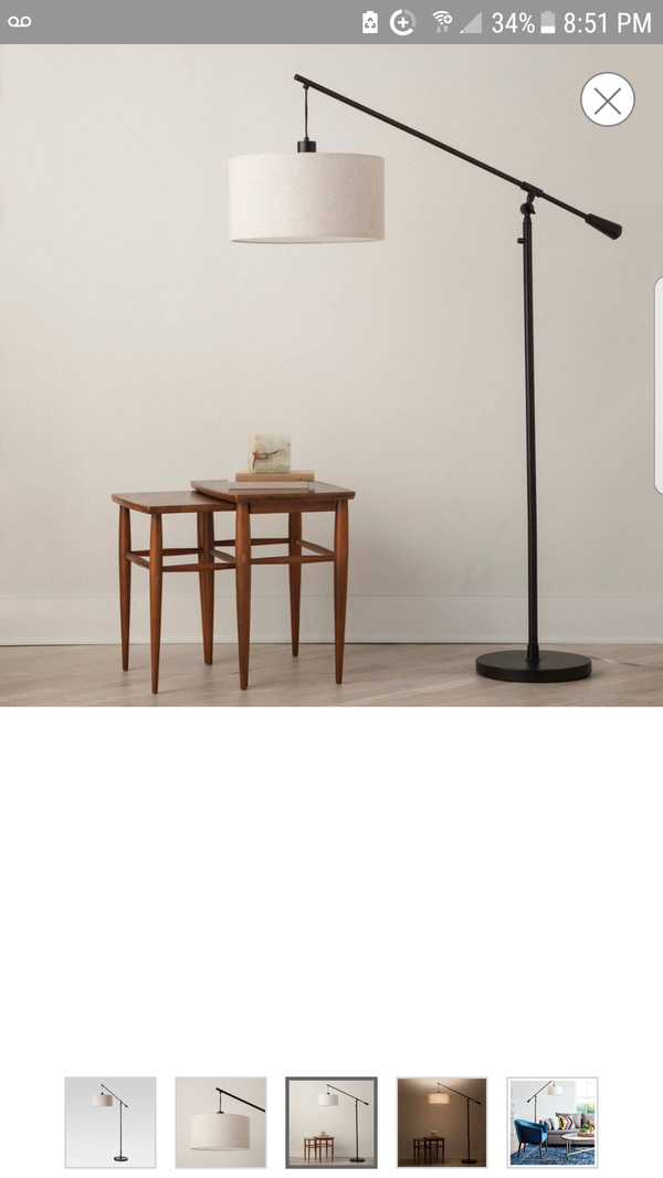 Threshold Cantilever Drop Pendant Floor Lamp For Sale In Oakland