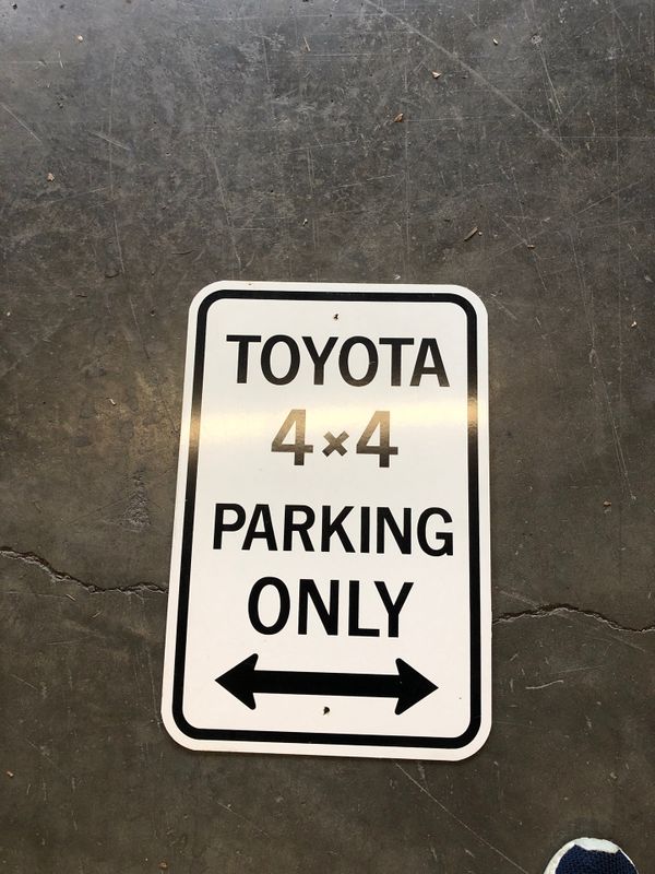 Toyota parking only