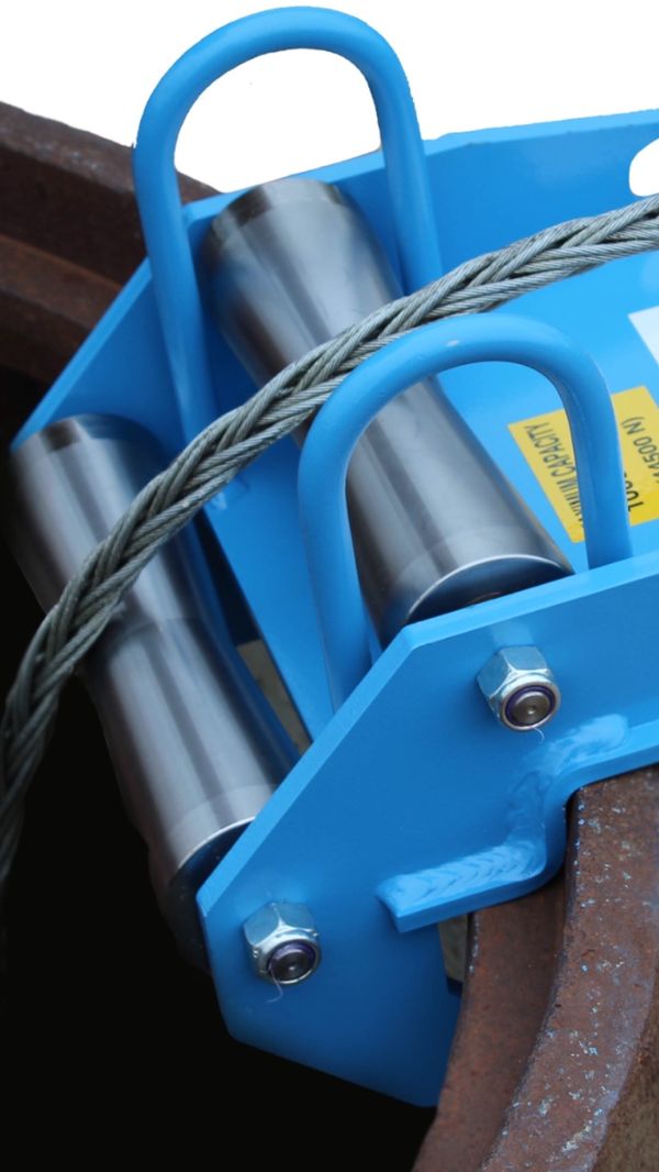 Corner cable Feeding Sheave, 8” Rollers, Condux, cable pulling 10,000