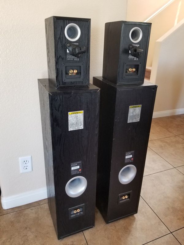 4 JBL Venue Series Stage Speakers Standing and Mounted for Sale in Las