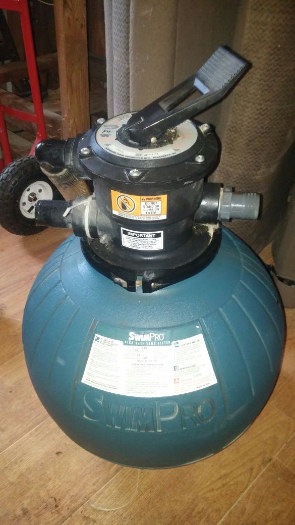 swim pro sand filter