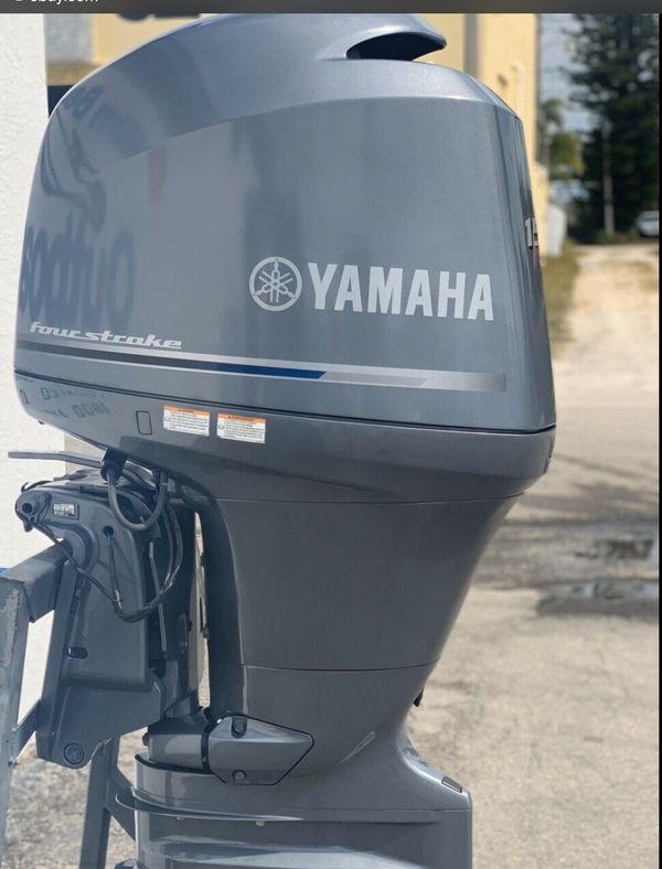 2014 150HP YAMAHA FOUR STROKE OUTBOARD MOTOR WITH A 25" SHAFT THE SALE
