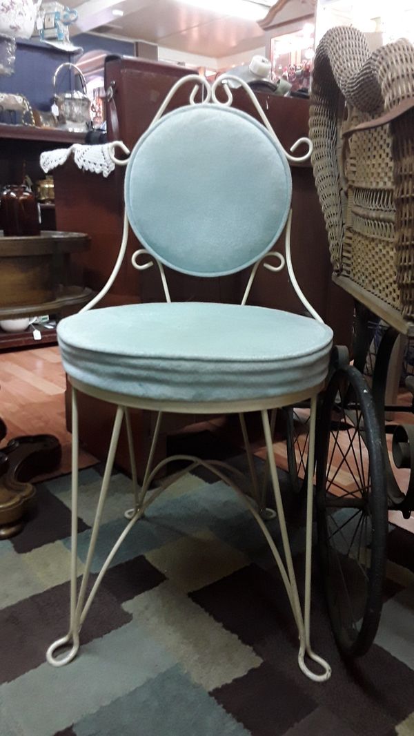 vintage rod iron chairs