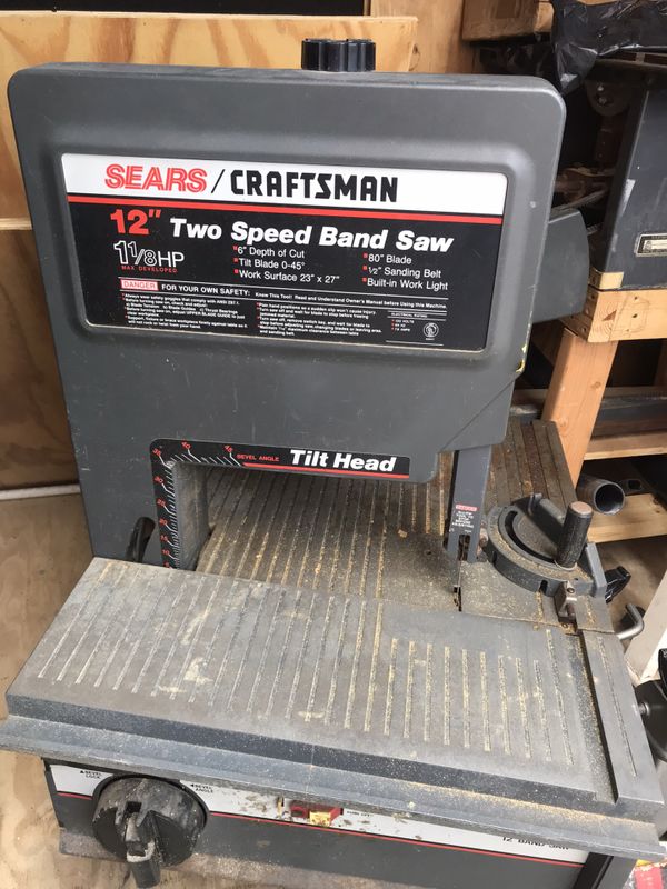 Craftsman 12”two speed band saw for Sale in Medley, FL - OfferUp