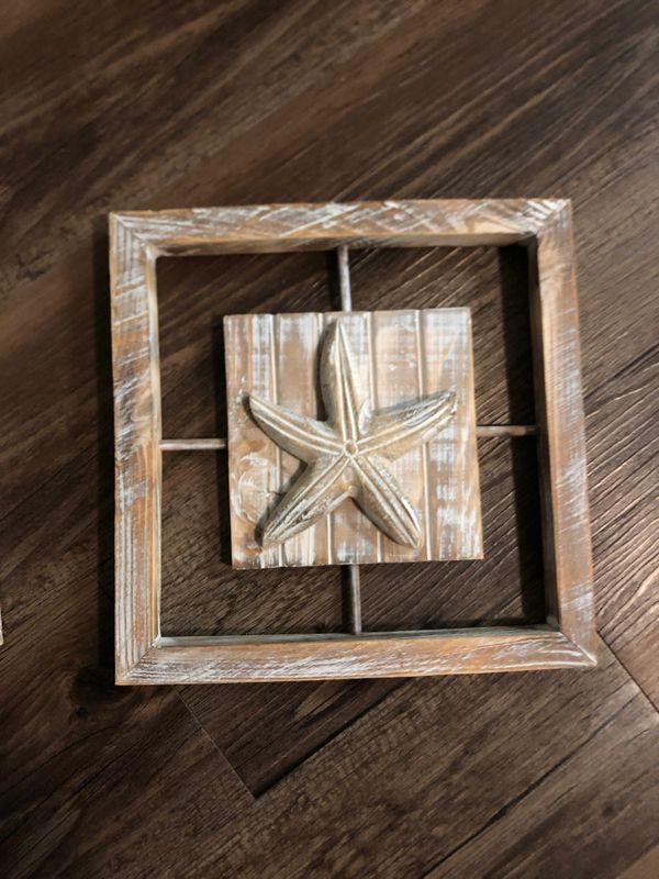 HOBBY LOBBY distressed wooden beach decor. for Sale in