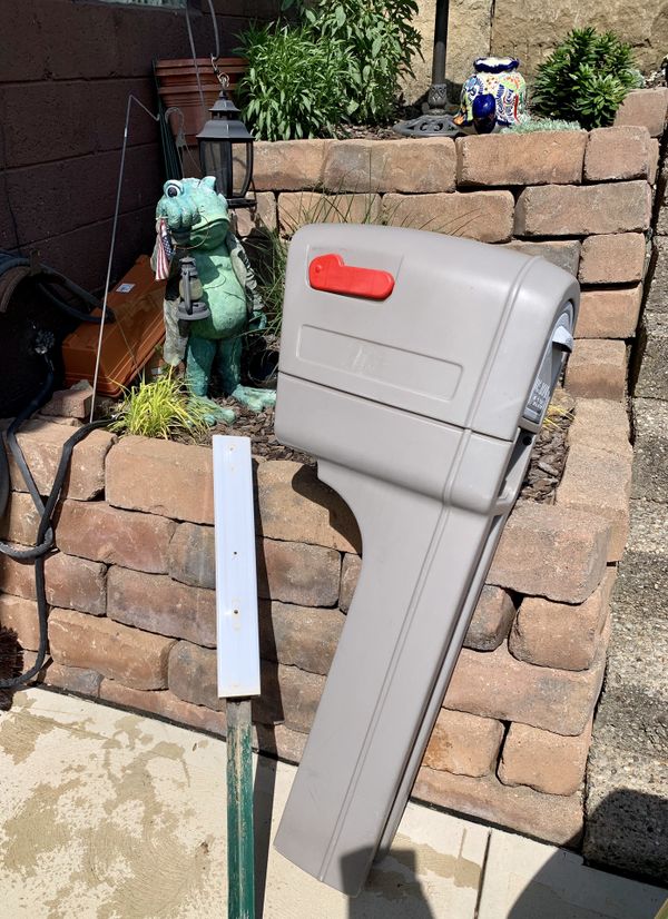 Pick up today indestructible plastic mailbox + post for Sale in ...