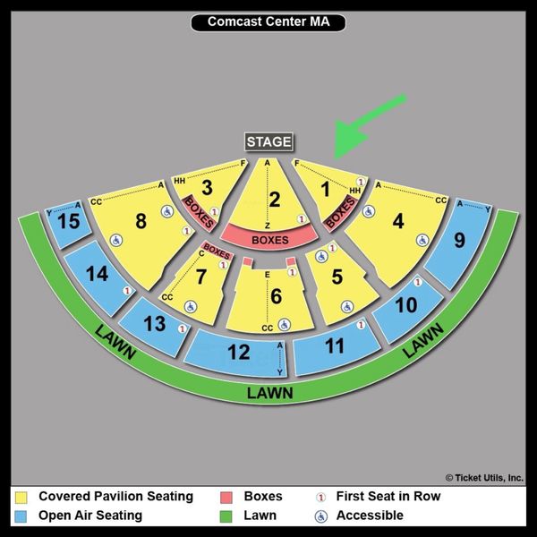 Comcast Center In Mansfield Ma Seating Chart