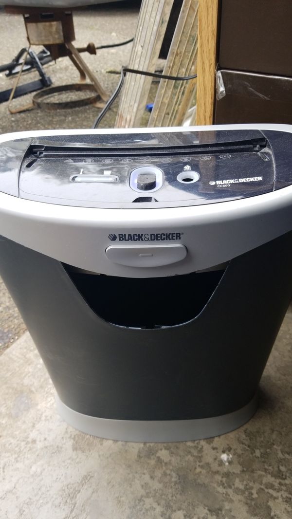 Black and Decker CC800 Paper Shredder for Sale in Kent, WA OfferUp