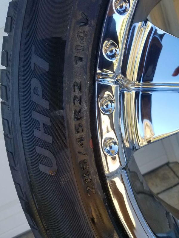 Panther 22 Inch Chrome Rims And Brand New Tires! For Sale In Rancho ...