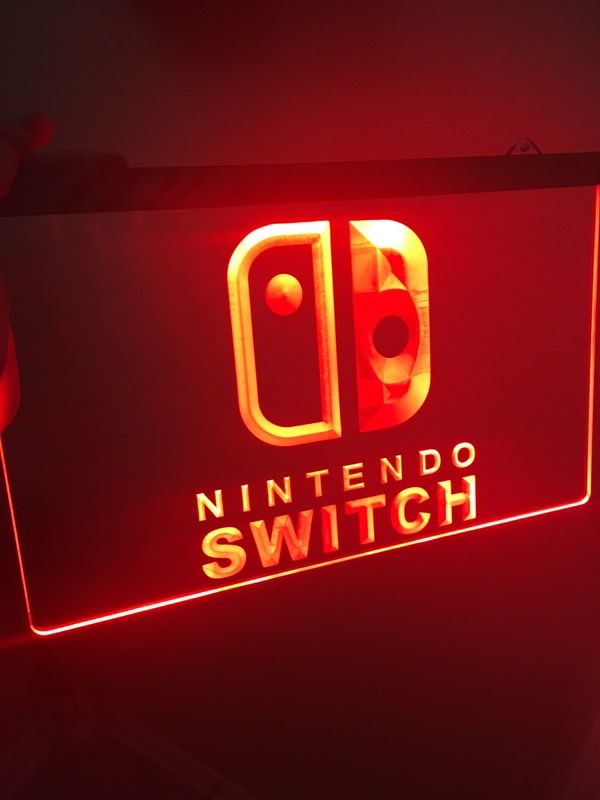 NINTENDO SWITCH LOGO LED LIGHT SIGN for Sale in Orlando, FL - OfferUp