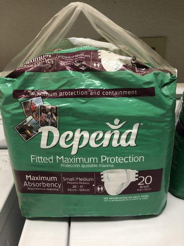 3 pks of depend adult diapers. Small Med for Sale in Ontario, CA OfferUp