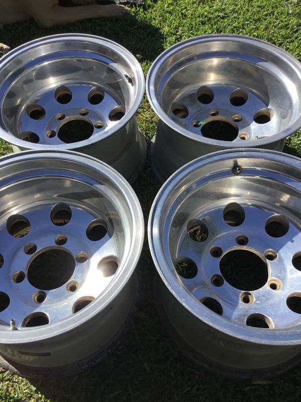 Alcoa wheels 6 lug Chevy Toyota really nice for that ole school look