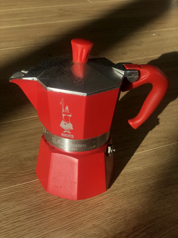 pink bialetti espresso maker