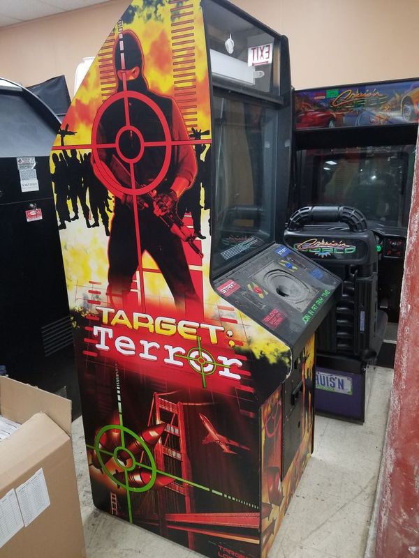 Empty Target Terror Dedicated Arcade Game Cabinet With Monitor