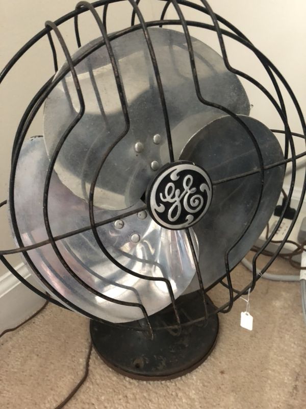 Antique GE Electric Fan Vintage General Electric Custom Lighted for