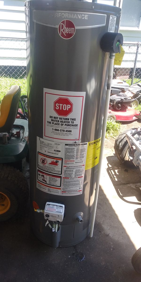 new gas hot water tank