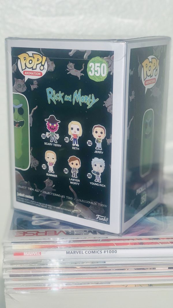pickle rick pop glow in the dark