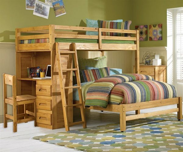 Canyon Creekside Twin/Full Loft Bed with Desk for Sale in Red Oak, TX