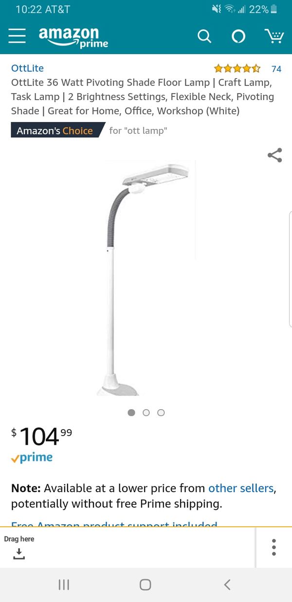 Ottlite 36w Pivoting Shade Floor Lamp For In Oxnard Ca Offerup