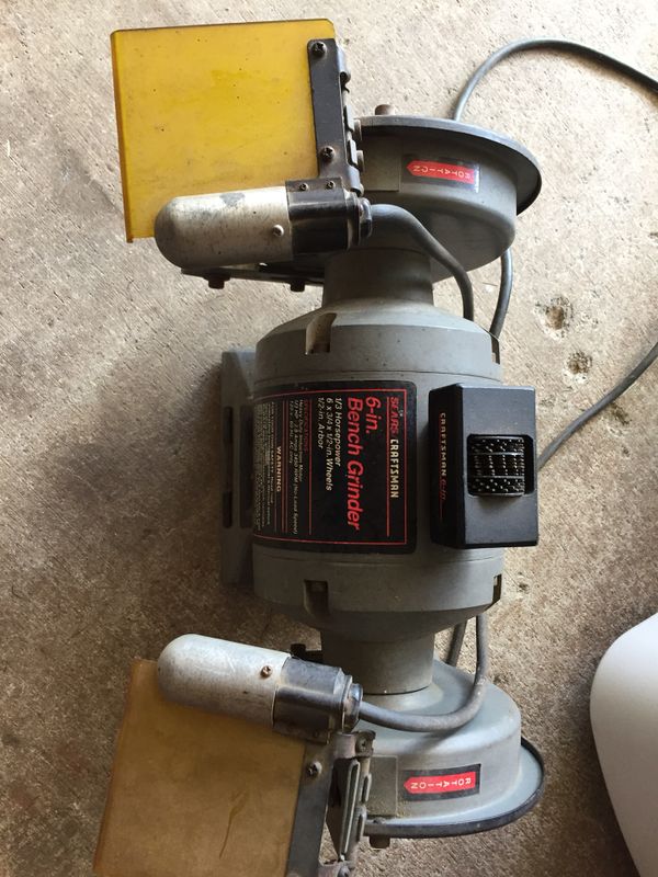 Sears / Craftsman 6" Bench Grinder Lighted Bench Grinder / 319.19062