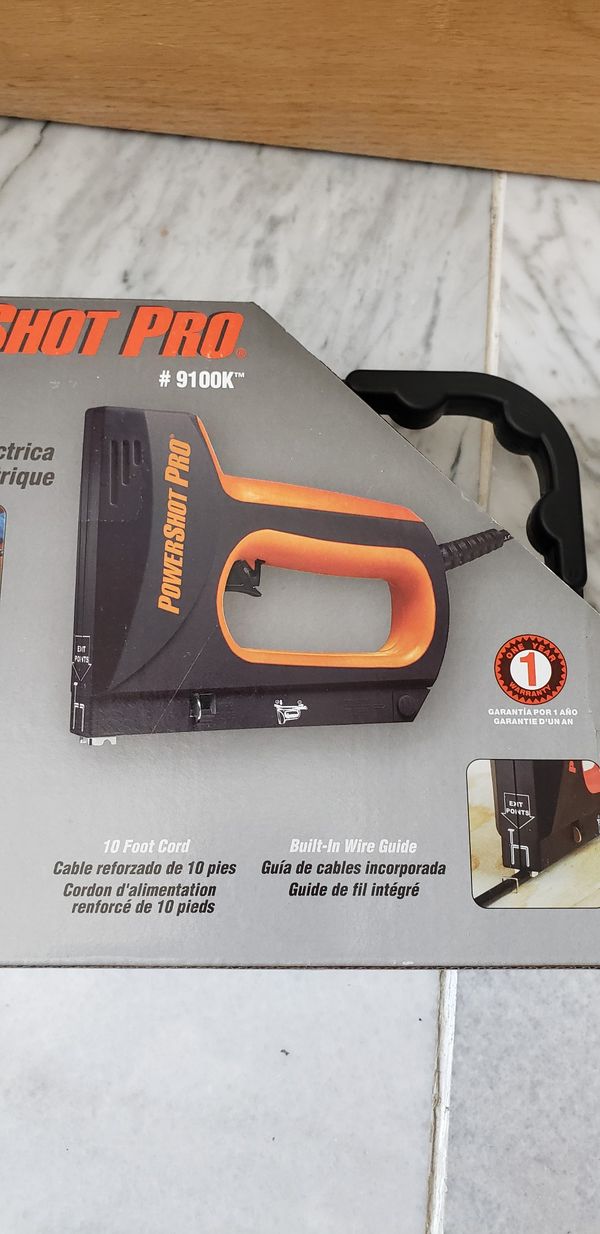 Powershot PRO 9100K Contractor Grade Electric Staple & Nail Gun for