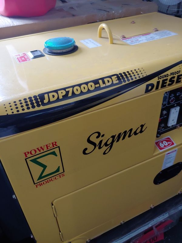 Sigma generator diesel 7000 watts silent for Sale in Miami, FL - OfferUp