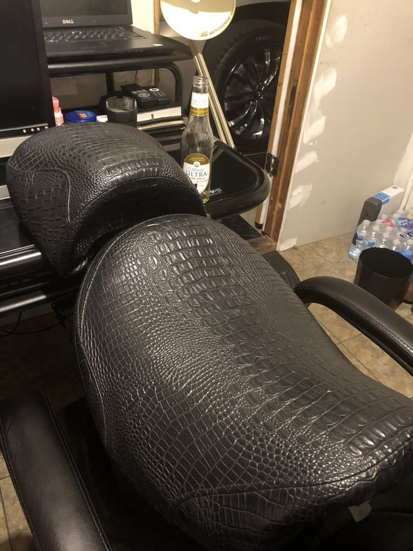 snakeskin motorcycle seat