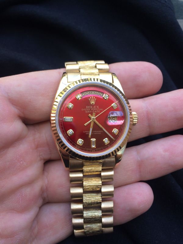 red face rolex datejust