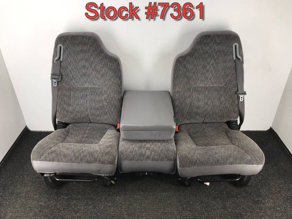 2000 Dodge Ram 1500 2500 3500 Truck Front Bucket Console Seats 2000 Dodge Ram 1500 2500 3500 Truck Front Bucket Console Seats Seat Stock 7361