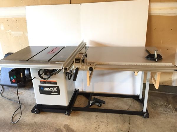 Delta X5 Unisaw Table Saw Left Tilt 36L31X Unifence 52” MINT Condition ...