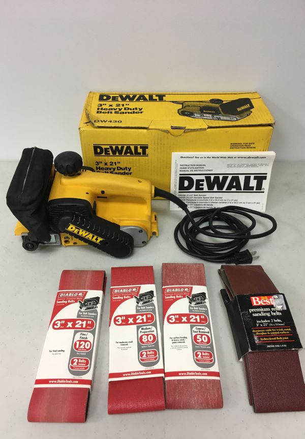 DeWalt DW430 Heavy Duty 3”x 21” Belt Sander for Sale in San Diego, CA
