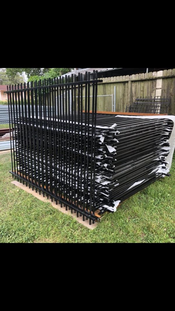 Iron fence panels/ 6’x8’ for Sale in Houston, TX OfferUp