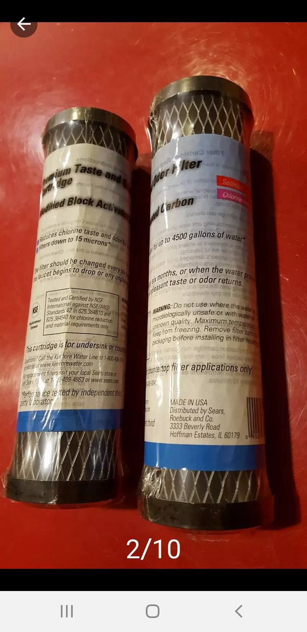 Kenmore water Ultrafilter 4234373 Compatible Carbon Filters Cartridges for under sink mount or