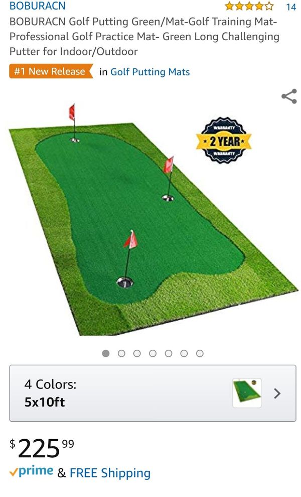 Boburacn Golf Putting Green Mat Golf Training Mat Professional