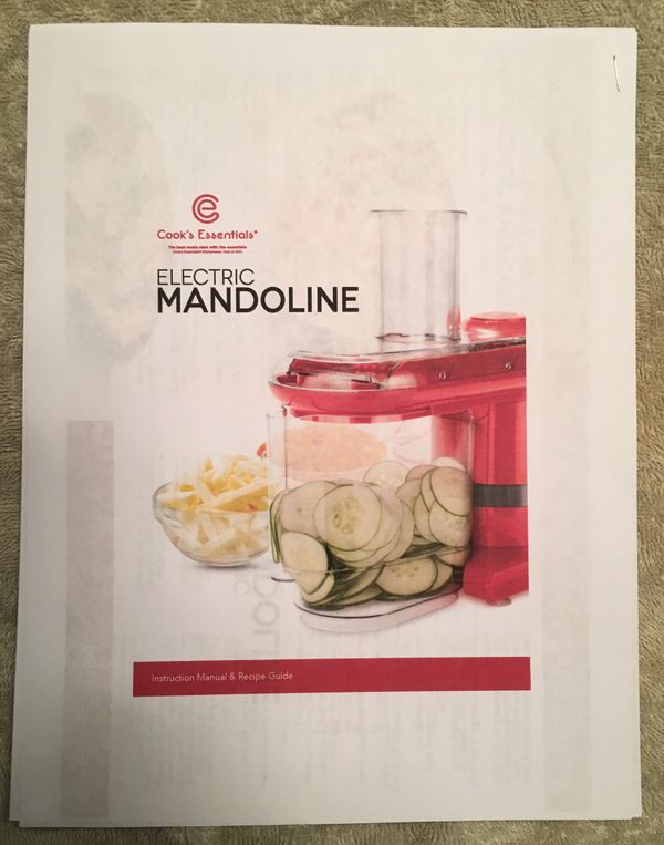 Cook’s Essential Electric Mandoline Slicer/Dicer w/ 7 different blades