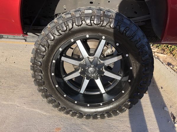 22x10 Inch Fuel Maverick wrapped with 37” tire for F250 will trade for ...