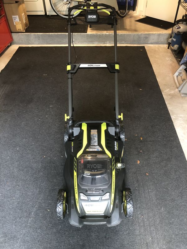 Ryobi RY40109 40V LithiumIon Cordless Battery Walk Behind Push Lawn