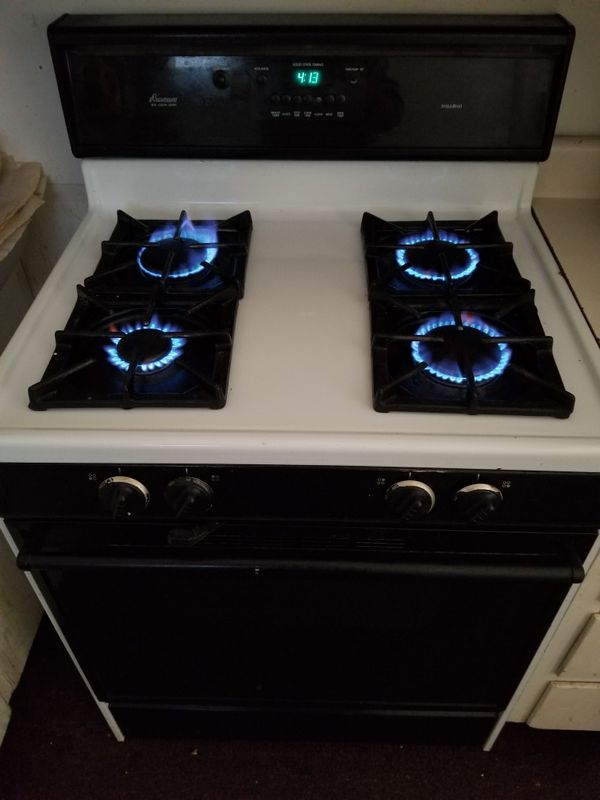 amana stove f2