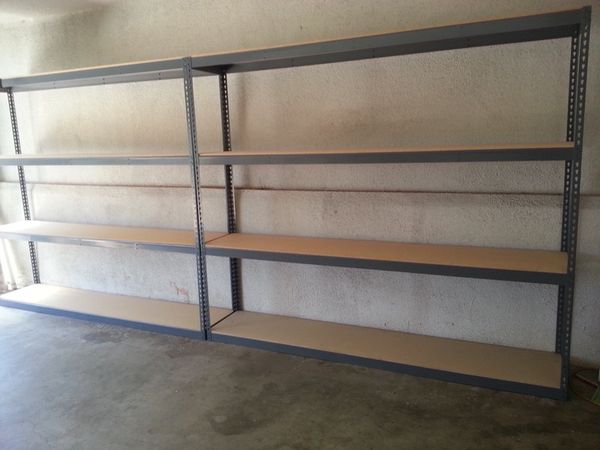 Warehouse and Garage Storage Shelving 8 ft wide x 1.5 ft ...