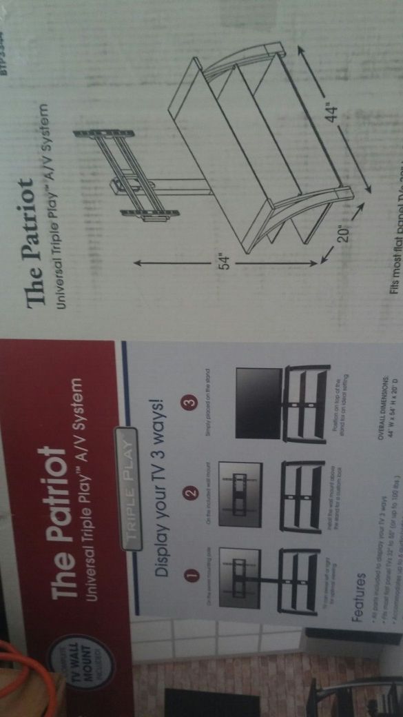Morganville Patriot Tv Stand And Mount For In M Ma Offerup