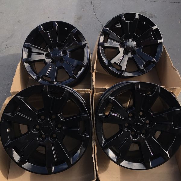 18 Oem Chevy Colorado Factory Wheels 18 Inch Gloss Black Rims For Sale