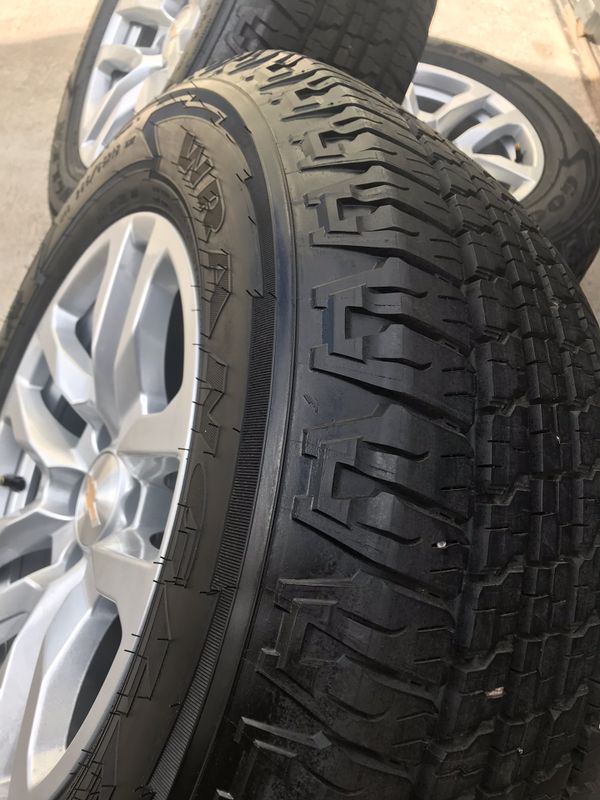 2019 brand new take offs chevy Silverado 18 inch wheels and Goodyear tires for Sale in Houston