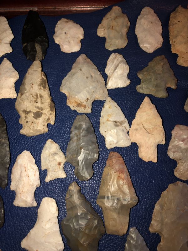 Authentic Arrowhead Collection of Personally found points over decades