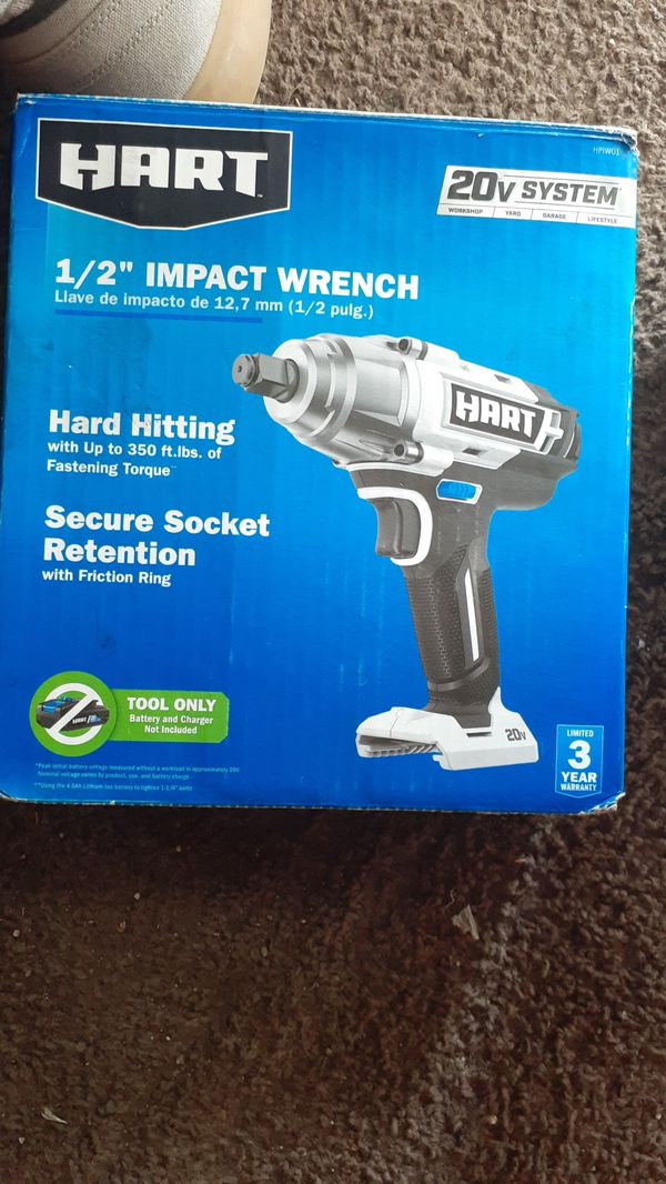 HART 1/2 inch impact wrench ,neve used in box for Sale in Lake Elsinore ...