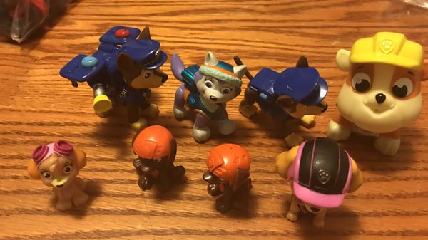 paw patrol figures cake toppers